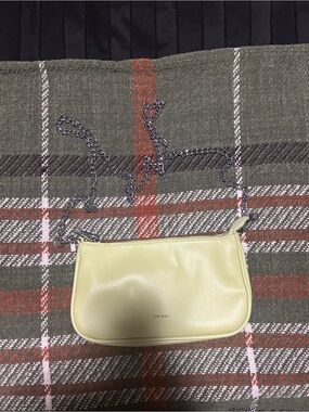 Pixie Mood Light Green Mini Shoulder Bag with Gunmetal Chain